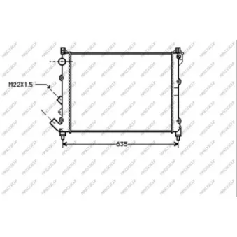 Radiateur, refroidissement du moteur PRASCO RN082R004