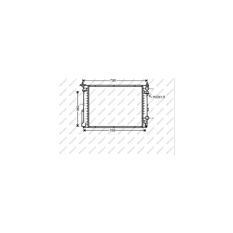 Radiateur, refroidissement du moteur PRASCO RN082R006