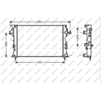 Radiateur, refroidissement du moteur PRASCO RN084R005