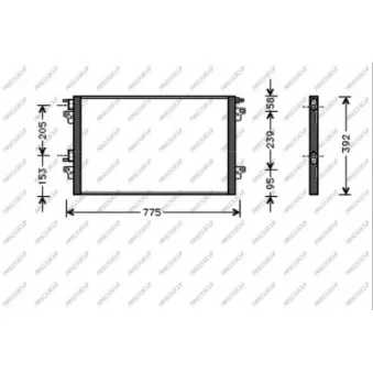 Condenseur, climatisation PRASCO RN085C001