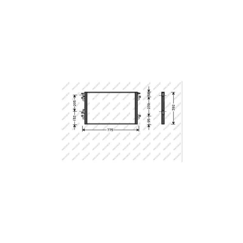 Condenseur, climatisation PRASCO RN085C001