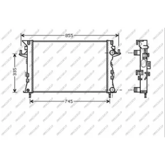 Radiateur, refroidissement du moteur PRASCO RN085R002