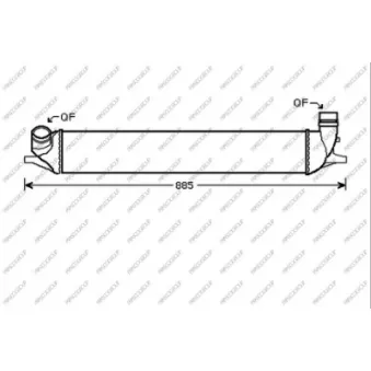 Intercooler, échangeur PRASCO RN086N001