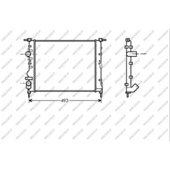 Radiateur, refroidissement du moteur PRASCO RN320R003