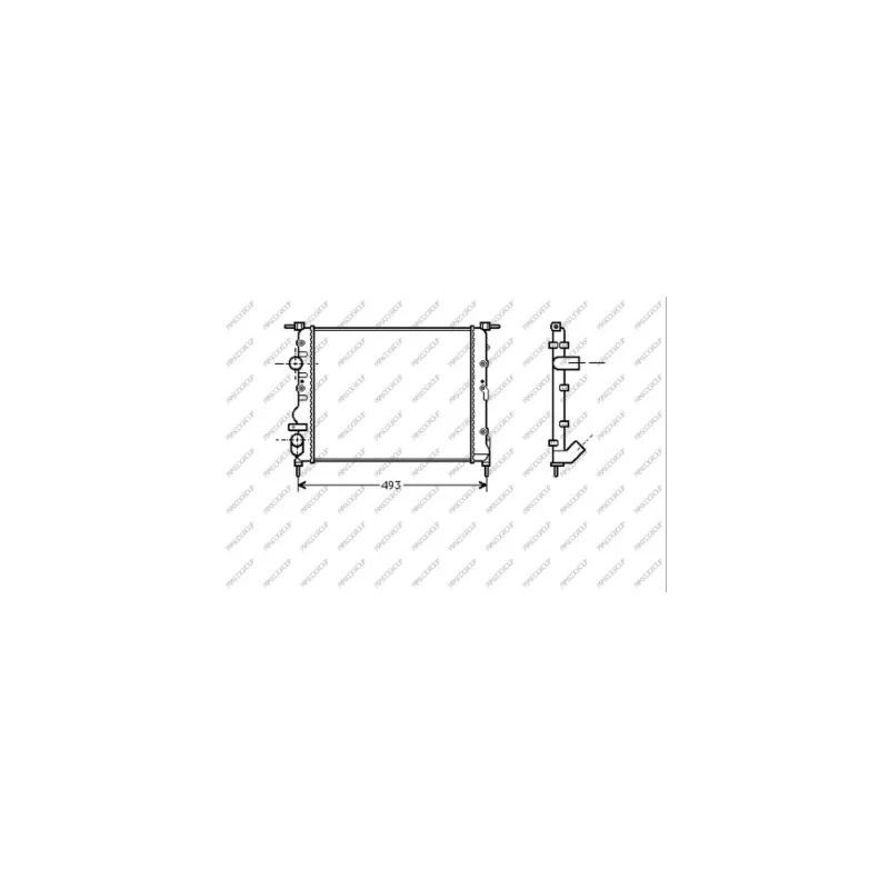 Radiateur, refroidissement du moteur PRASCO RN320R003