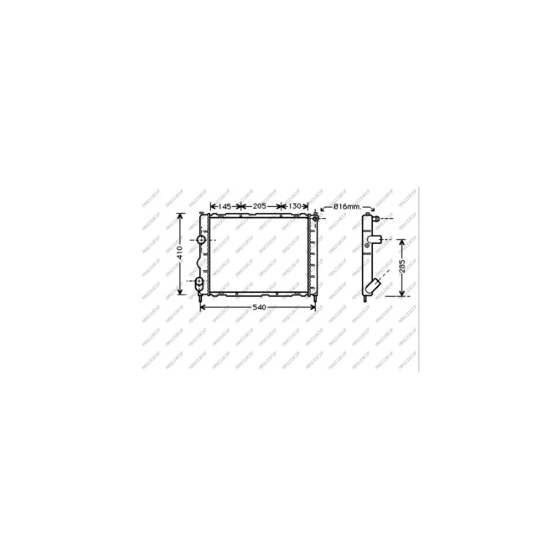 Radiateur, refroidissement du moteur PRASCO RN320R008