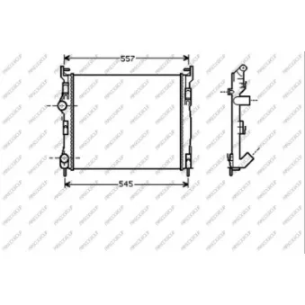 Radiateur, refroidissement du moteur PRASCO RN322R010