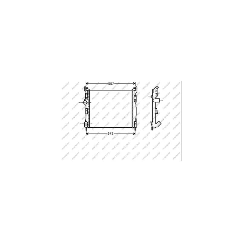 Radiateur, refroidissement du moteur PRASCO RN322R010
