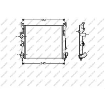 Radiateur, refroidissement du moteur PRASCO RN322R011