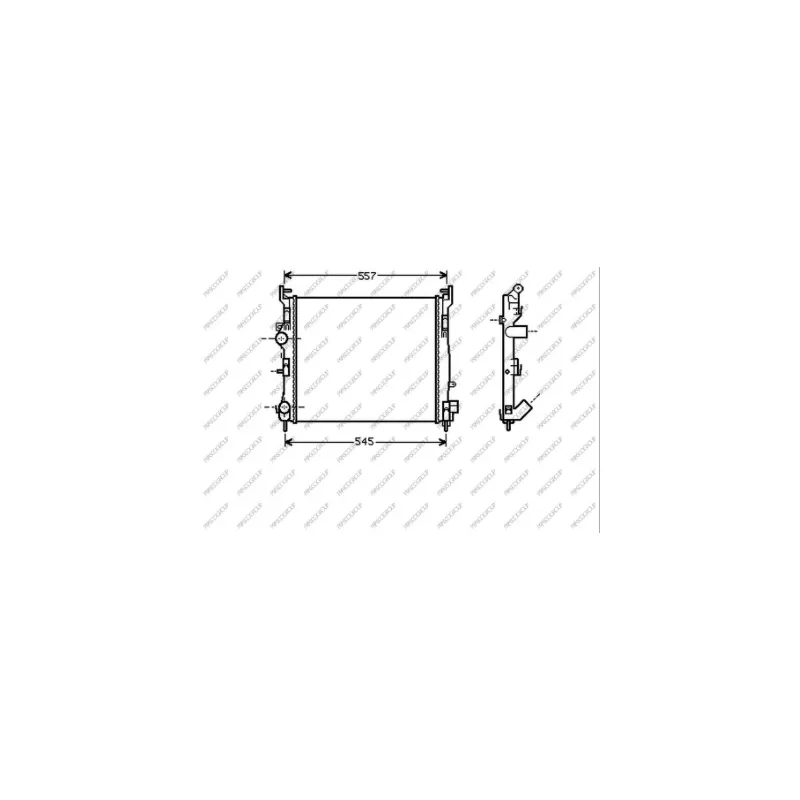Radiateur, refroidissement du moteur PRASCO RN322R011