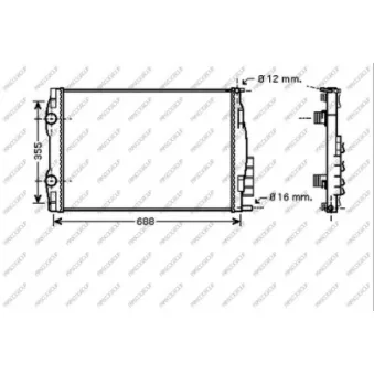 Radiateur, refroidissement du moteur PRASCO RN422R001