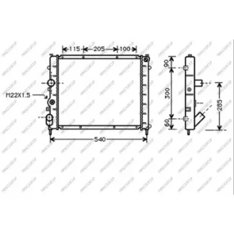 Radiateur, refroidissement du moteur PRASCO RN916R009