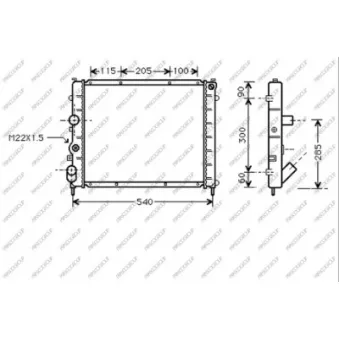Radiateur, refroidissement du moteur PRASCO RN916R010