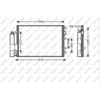 Condenseur, climatisation PRASCO RN917C002