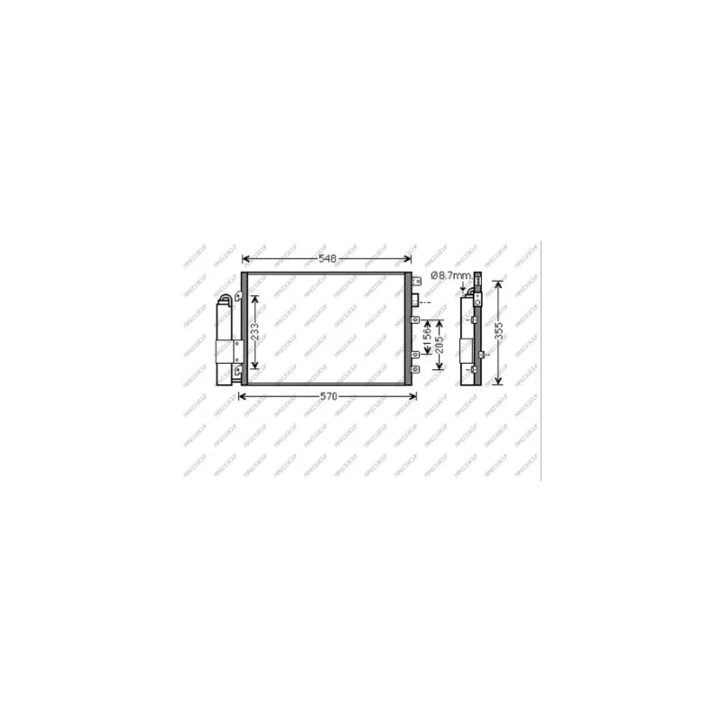 Condenseur, climatisation PRASCO RN917C002