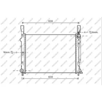 Radiateur, refroidissement du moteur PRASCO RN918R003