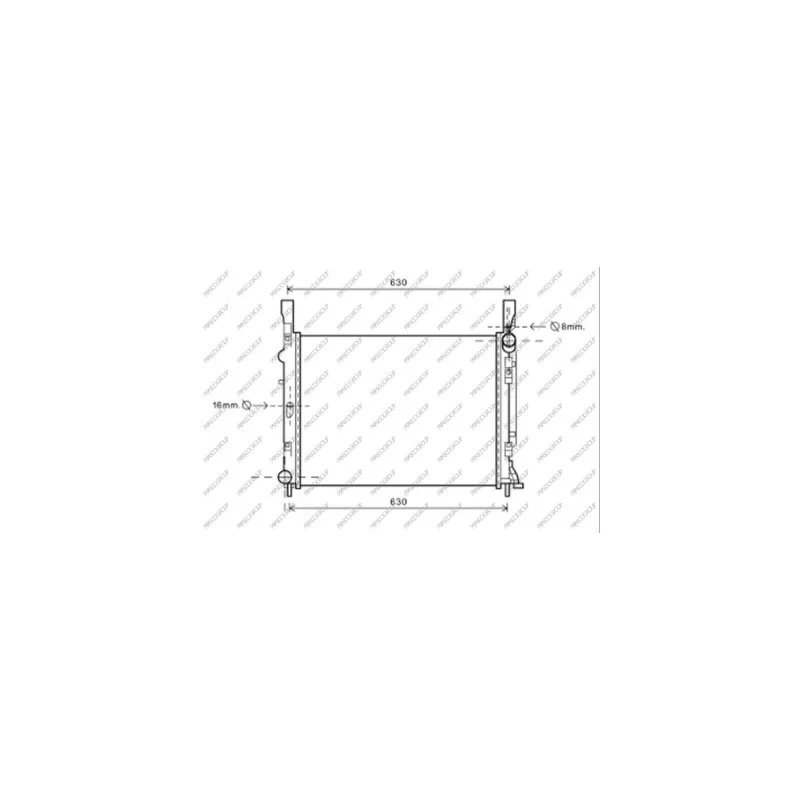Radiateur, refroidissement du moteur PRASCO RN918R003