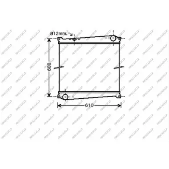Radiateur, refroidissement du moteur PRASCO RN972R001