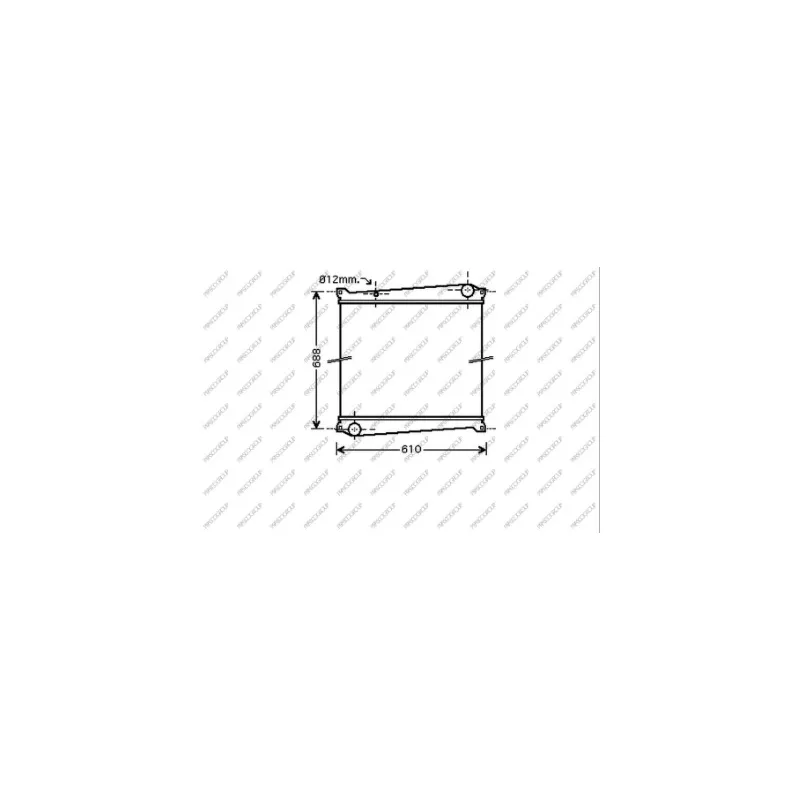 Radiateur, refroidissement du moteur PRASCO RN972R001