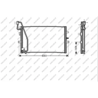 Condenseur, climatisation PRASCO SA050C001