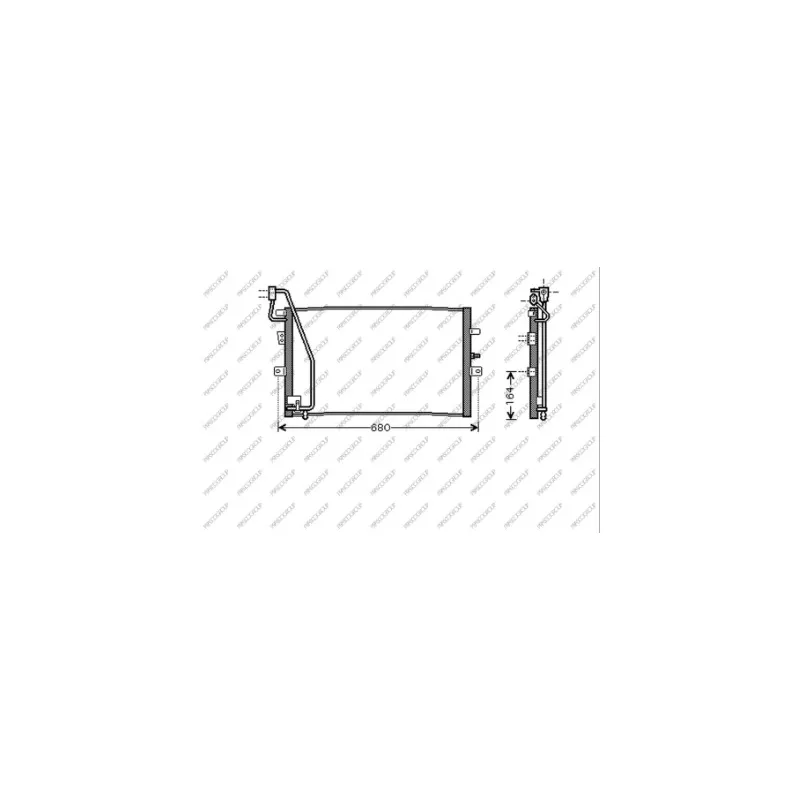 Condenseur, climatisation PRASCO SA050C001