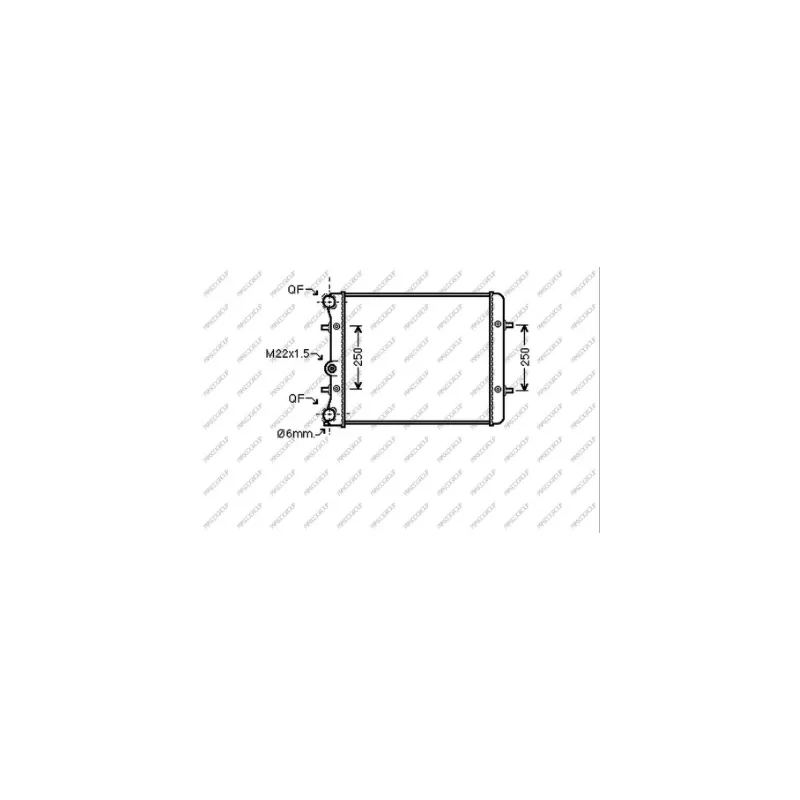 Radiateur, refroidissement du moteur PRASCO SK020R003