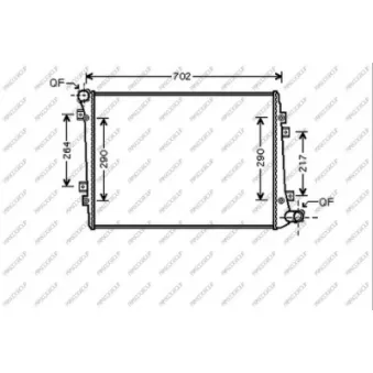 Radiateur, refroidissement du moteur PRASCO SK024R007