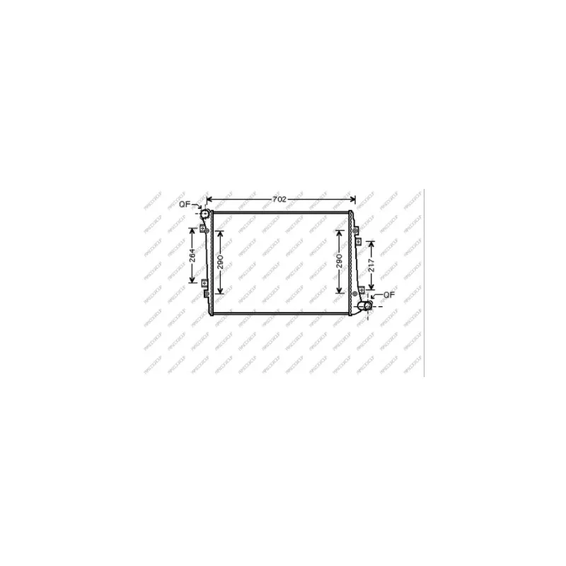 Radiateur, refroidissement du moteur PRASCO SK024R007