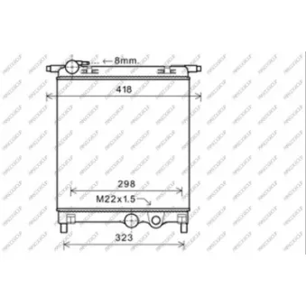Radiateur, refroidissement du moteur PRASCO SK201R001