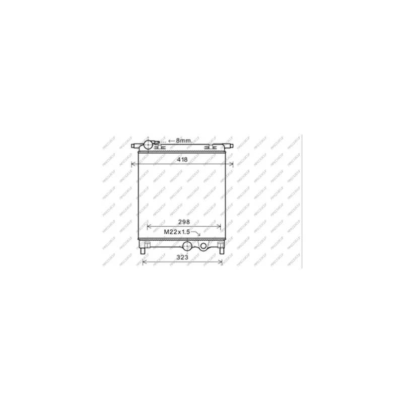 Radiateur, refroidissement du moteur PRASCO SK201R001