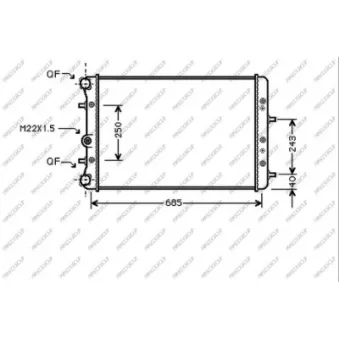 Radiateur, refroidissement du moteur PRASCO SK320R002