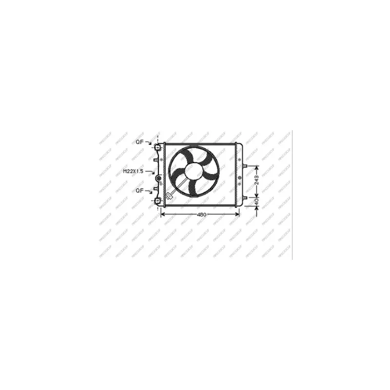 Radiateur, refroidissement du moteur PRASCO SK320R005