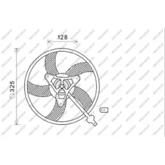 Ventilateur, refroidissement du moteur PRASCO SK324F004