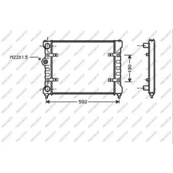 Radiateur, refroidissement du moteur PRASCO ST001R007