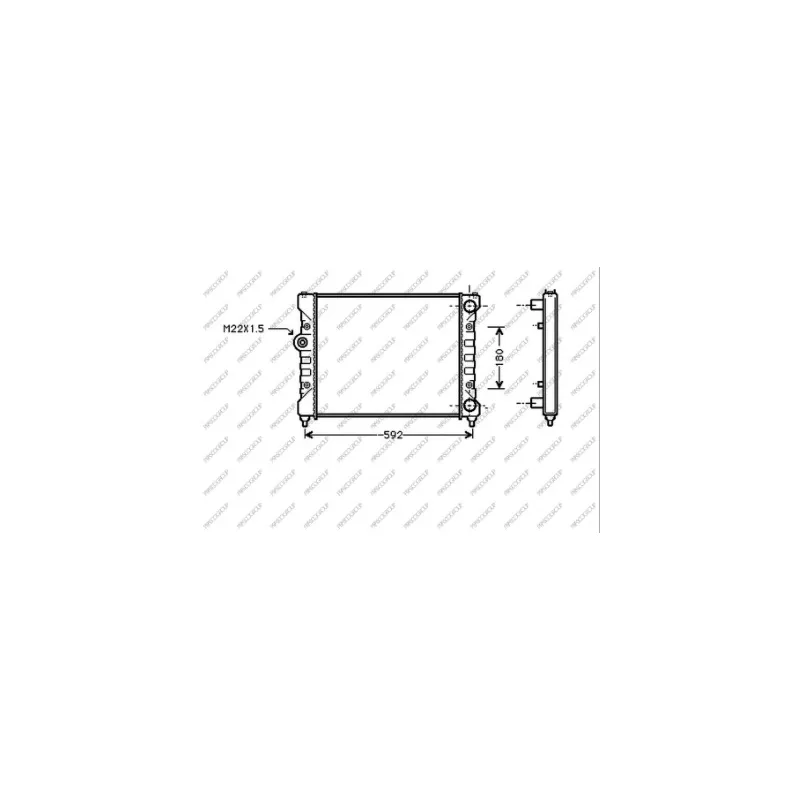 Radiateur, refroidissement du moteur PRASCO ST027R005