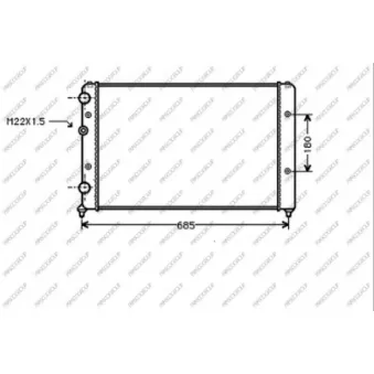 Radiateur, refroidissement du moteur PRASCO ST027R009