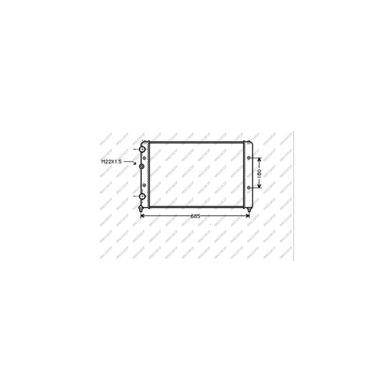 Radiateur, refroidissement du moteur PRASCO ST027R009