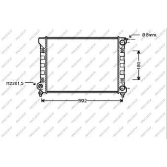 Radiateur, refroidissement du moteur PRASCO ST043R018