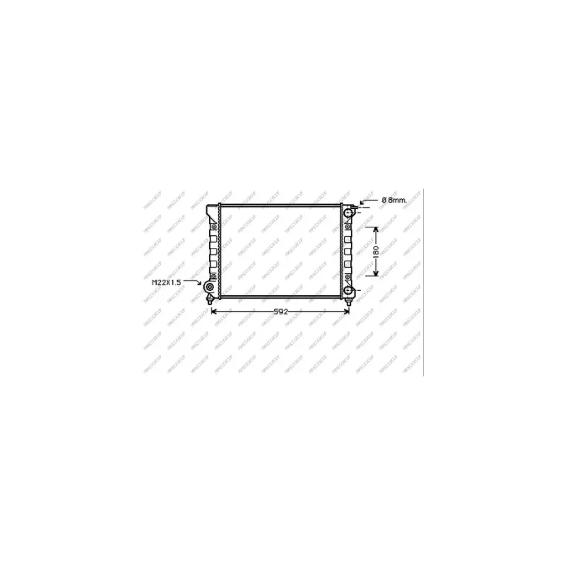 Radiateur, refroidissement du moteur PRASCO ST043R018
