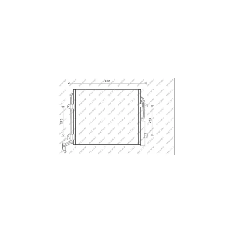 Condenseur, climatisation PRASCO ST056C001