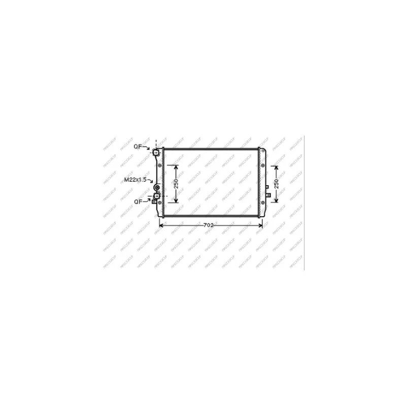 Radiateur, refroidissement du moteur PRASCO ST420R006