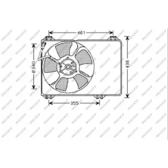 Ventilateur, refroidissement du moteur PRASCO SZ034F001