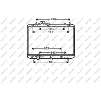 Radiateur, refroidissement du moteur PRASCO SZ034R003