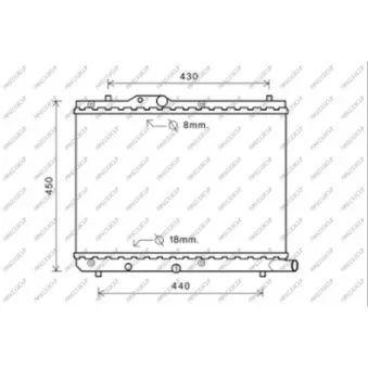 Radiateur, refroidissement du moteur PRASCO