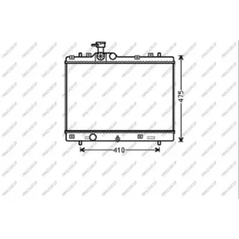 Radiateur, refroidissement du moteur PRASCO SZ036R002