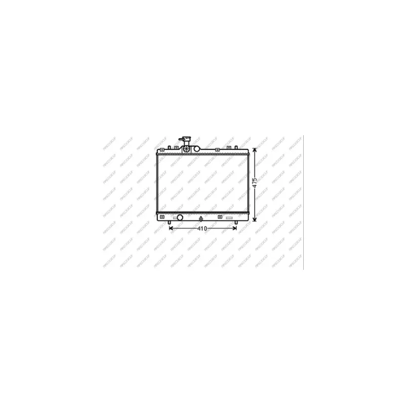 Radiateur, refroidissement du moteur PRASCO SZ036R002