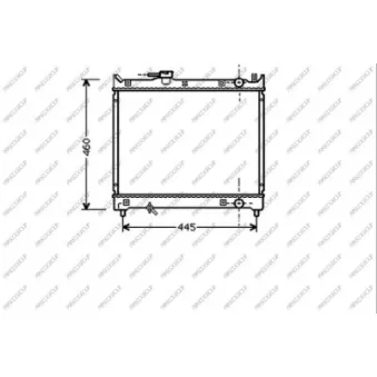 Radiateur, refroidissement du moteur PRASCO SZ048R001