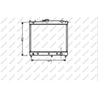 Radiateur, refroidissement du moteur PRASCO SZ710R001