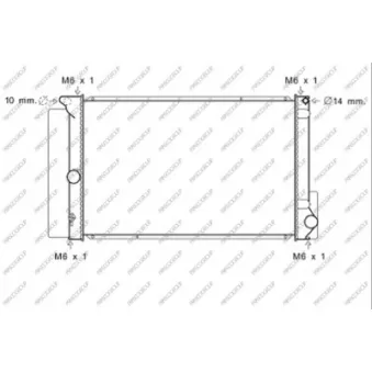 Radiateur, refroidissement du moteur PRASCO TY020R005