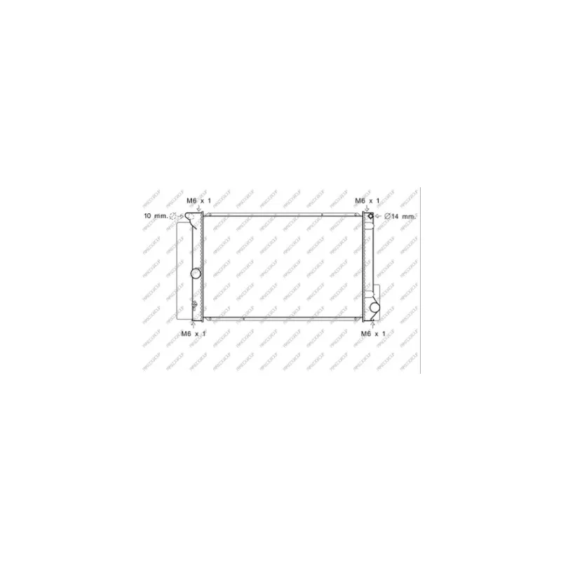 Radiateur, refroidissement du moteur PRASCO TY020R005